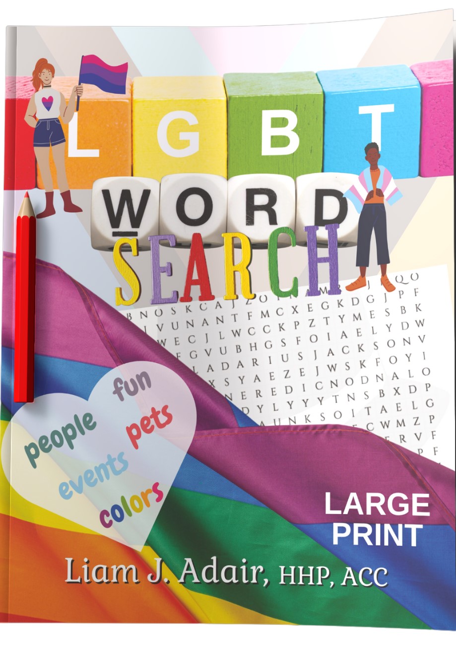 LGBT Word Search for Adults and Seniors book cover