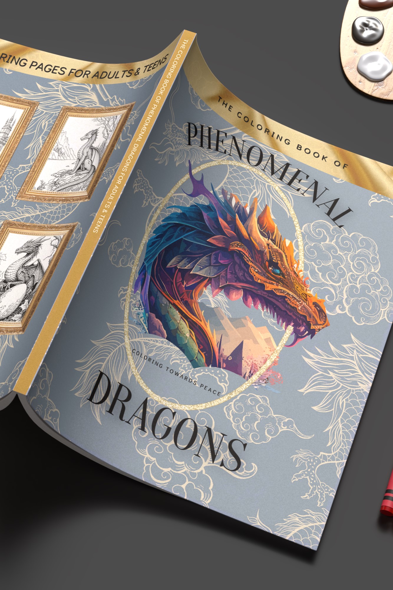 The Coloring Book of Phenomenal Dragons book cover