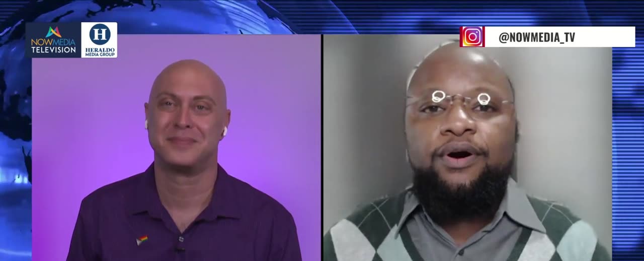 Liam J. Adair joining NowMedia Television remotely for a Unique and Fresh segment, March 7, 2022